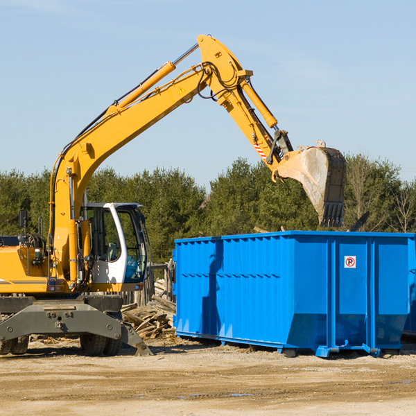 how many times can i have a residential dumpster rental emptied in Villas